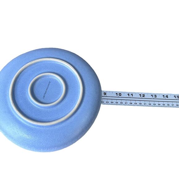 Anthropologie Mineral Salad Plate 8.75" Blue Round Kitchenware Dish Stoneware - Picture 6 of 6